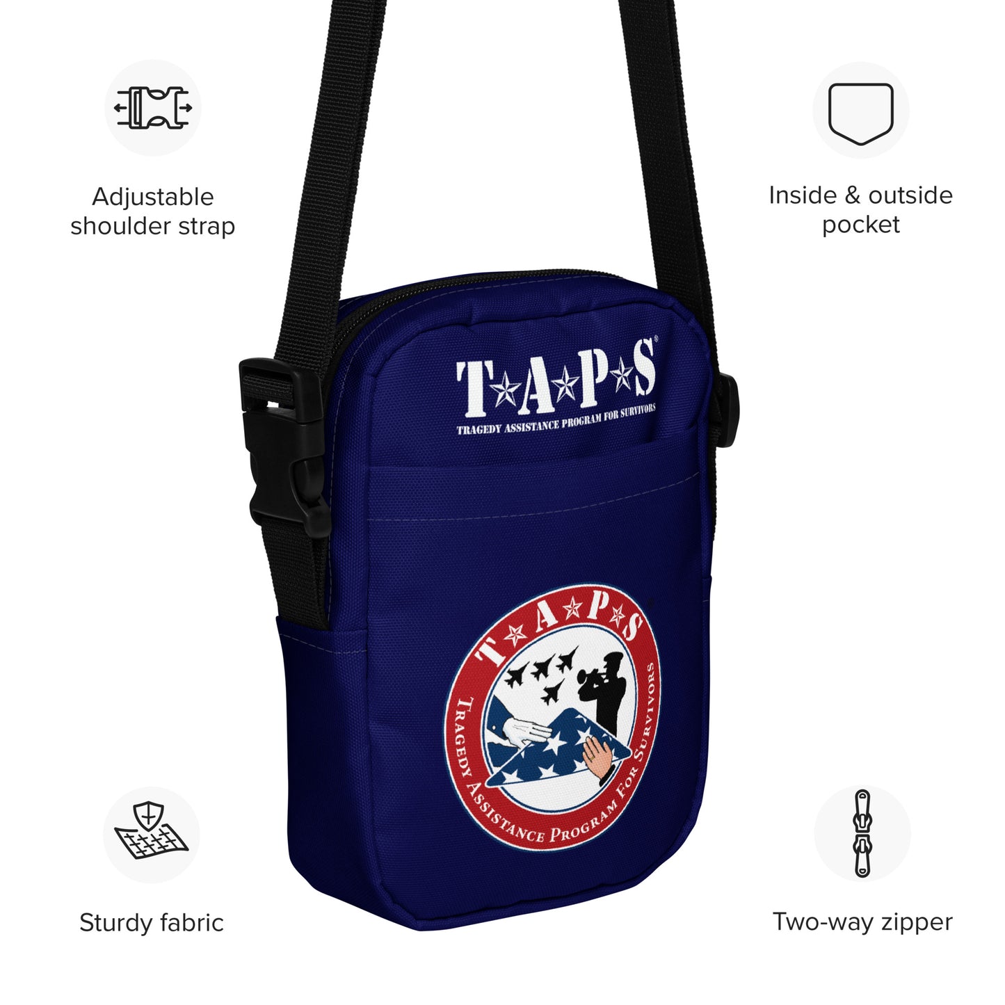 Utility Crossbody Bag with TAPS Logos