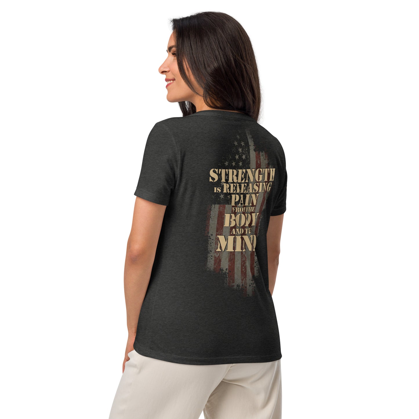 Women’s Strength V-neck T-Shirt