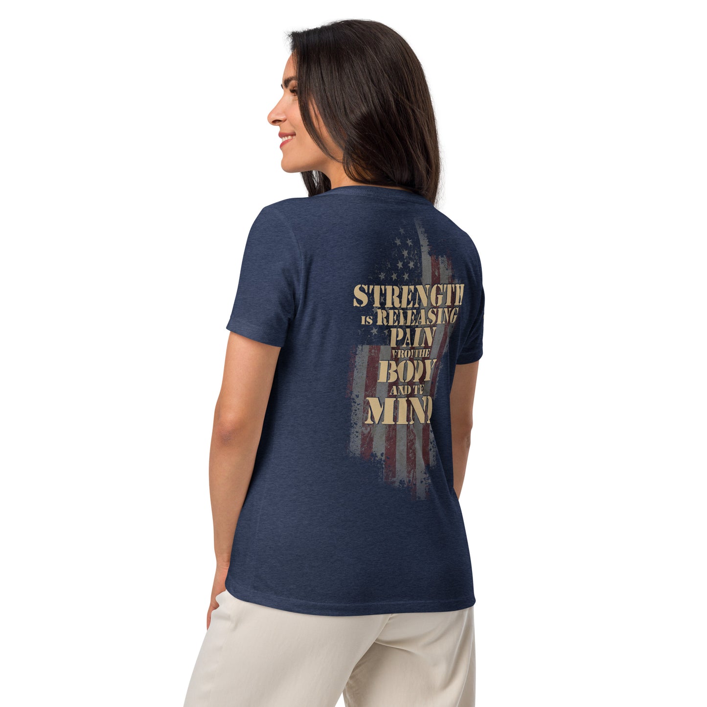 Women’s Strength V-neck T-Shirt