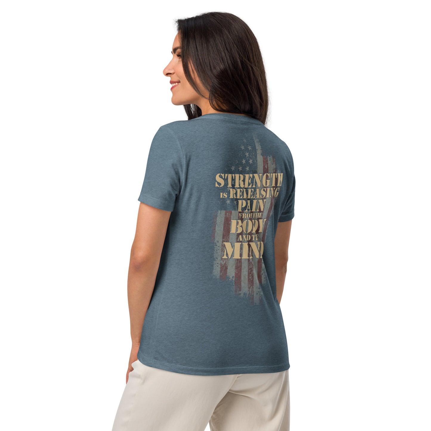 Women’s Strength V-neck T-Shirt