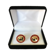 Load image into Gallery viewer, Gold Plated TAPS Logo Cufflinks