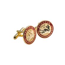 Load image into Gallery viewer, Gold Plated TAPS Logo Cufflinks