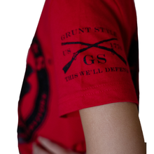 Load image into Gallery viewer, Grunt Style Red TAPS Logo Youth Tee