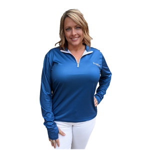 Unisex Sport 1/4 Zip Long Sleeve Tech Shirt