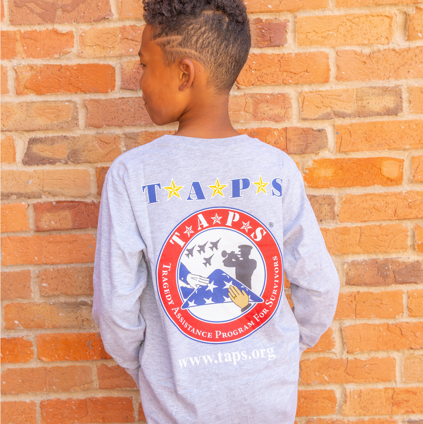 Youth Long Sleeve TAPS Logo Tee