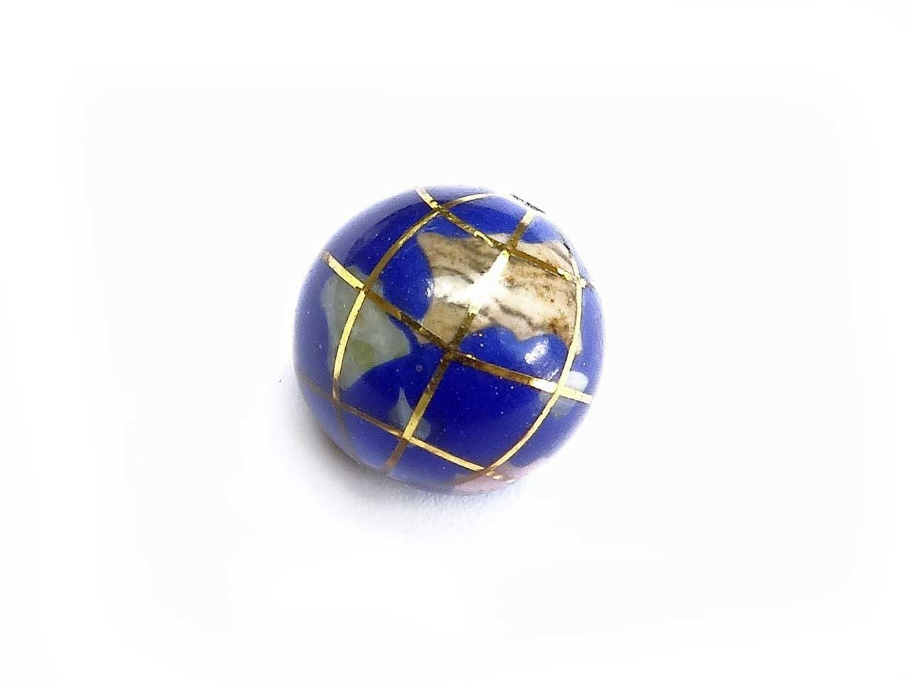Lapis Golden Globe Stretch Bracelet