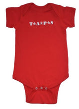 Load image into Gallery viewer, TAPS Family Baby Onesie Red