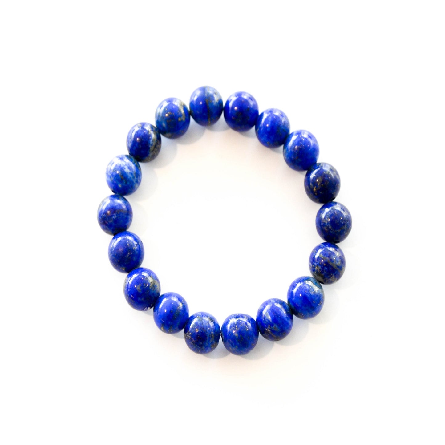 Lapis Stretch Beaded Bracelet