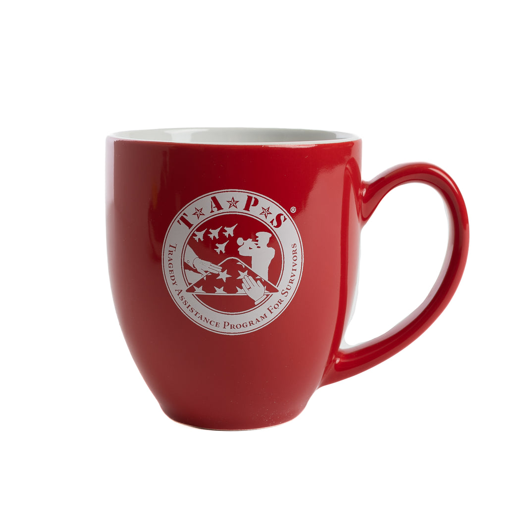 Red TAPS Logo Bistro Mug