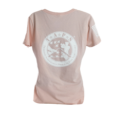 Load image into Gallery viewer, Round Logo Ladies V-Neck T-shirt