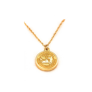 TAPS 18k Gold Plated Necklace and Logo Charm