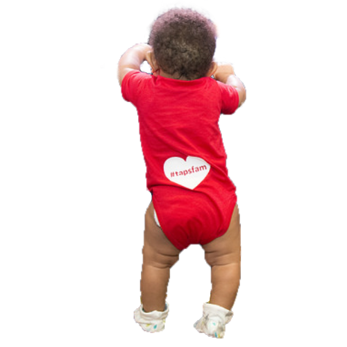 TAPS Family Baby Onesie Red
