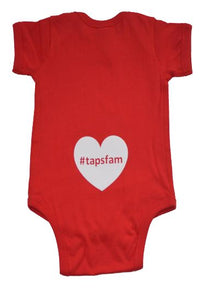 TAPS Family Baby Onesie Red