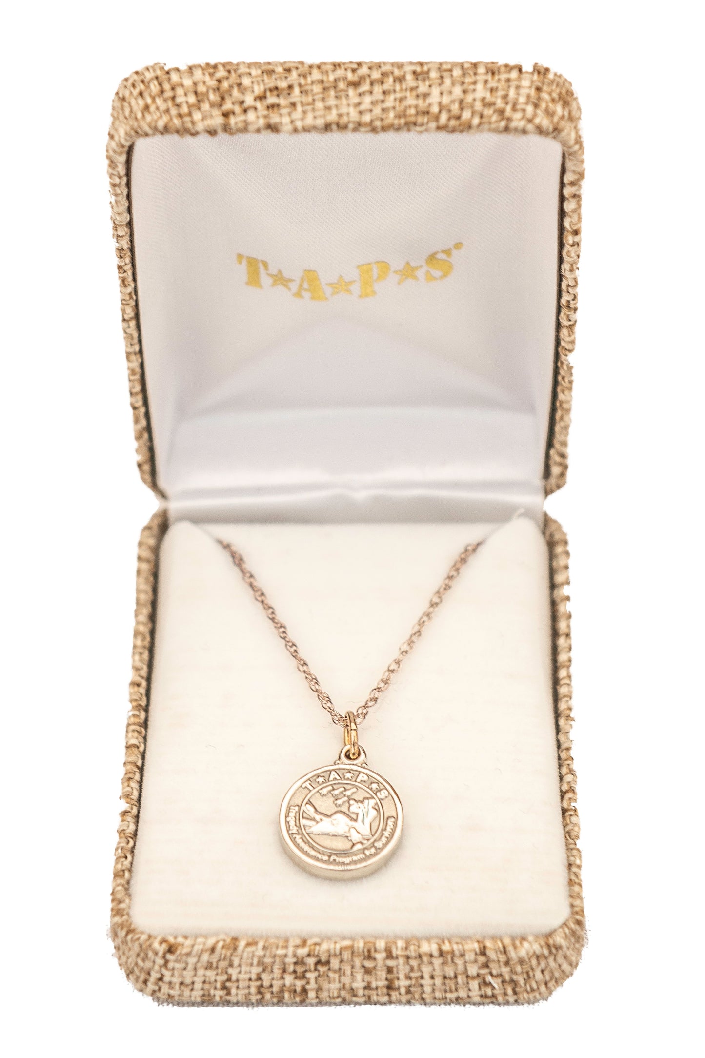 TAPS Sterling Silver Necklace and Logo Charm