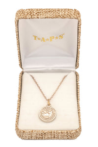TAPS Sterling Silver Necklace and Logo Charm