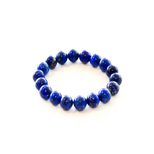 Lapis Stretch Beaded Bracelet